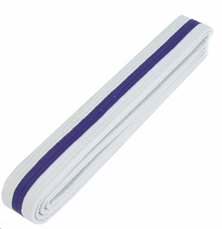 Xtreme Hvit Belte m/lilla stripe