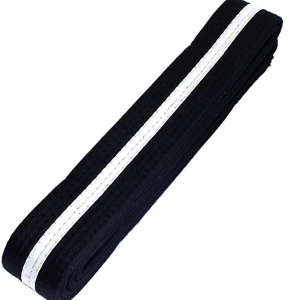 Xtreme Svart Belte m/hvit stripe